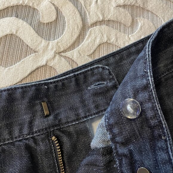 Loft Denim Shorts Women’s Size 4 Flat Front Blue Jeans Dark Wash Casual - Picture 6 of 7